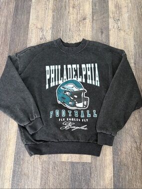 Gameday Couture Philadelphia Eagles Black Graphic Crewneck Sweatshirt